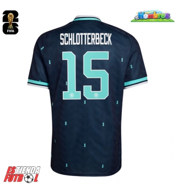 Alemania Nico Schlotterbeck #15 Segunda Equipación Mundial 2026 Manga Corta Alemania Nico Schlotterbeck #15 Segunda Equipación Mundial 2026 Manga Corta